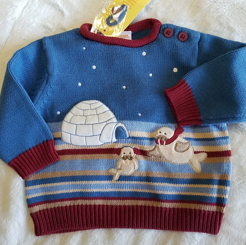 Gymboree Chilly Walrus Sweater NWT 3-6months